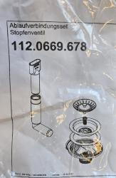 Franke rustfrit stål afløbsæt Sirius, 1 bakke, 1 midterste overløb 112.0669.678