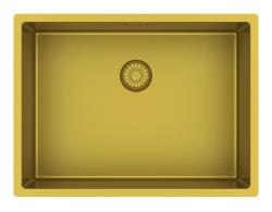 Pure.Sink Exclusivo Guldvask 55x40 cm 10 mm radius undermontering, planmontering og påmontering PEX5540-60