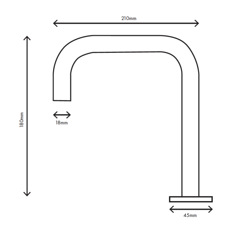 MURO TUA 2-huls håndvaskarmatur i krom med vinkeludløb 1208972108