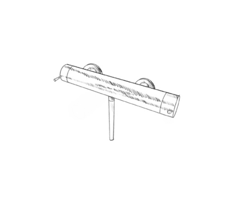 MURO TUA brusebatteri med brusesæt, krom M1.B1.CR