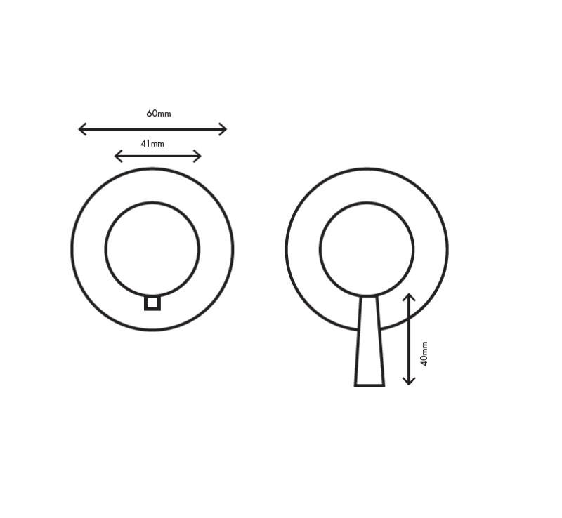 MURO TUA Indbygget brusetermostatarmatur med 3 udgange, krom M1.B33T.R.CR