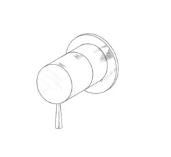 MURO TUA Indbygget 2-vejs omskifter krom M1.B32.2.CR