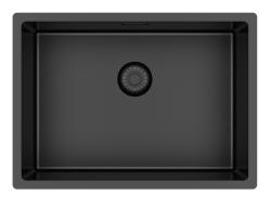 Pure.Sink Exclusivo Speciel 35 cm lang Gun metal vask 50 x 35 cm 10 mm radius PEX5035-61