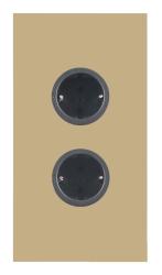 Indux Corner Еnergiezuil med 2 stikkontakter Randaarde Guld 1208972283