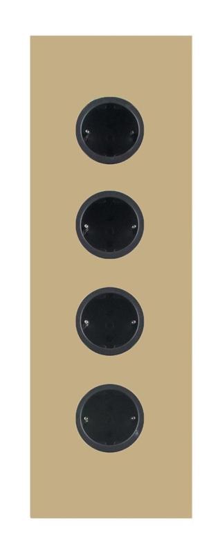 Indux Corner Energi-søjle med 4 stikkontakter Randearde Guld 1208972292