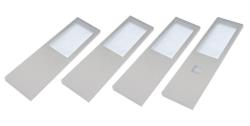 Indux Lino Køkkenmonteret LED-sæt 4 spots 4W med integreret touch-dæmpningskontakt Aluminium 1208972396