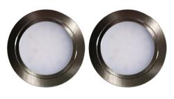 Indux Luma Indbygget køkken Multi Tone LED-sæt 2 spots rustfrit stål-look 1208972400