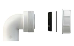 Pure.Sink UK sifonknæ-sæt med møtrik og pakninger 40 mm WSTSUK-32