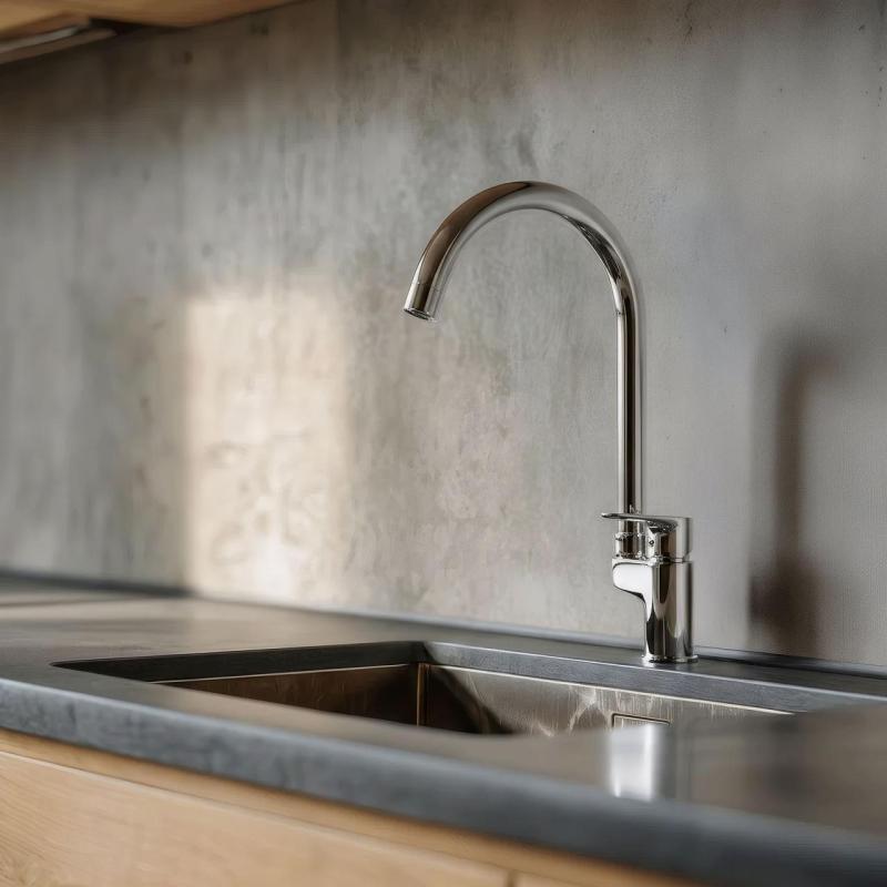 Aquanello Casa Køkkenarmatur i krom med håndtag ovenpå CR-1202-CS