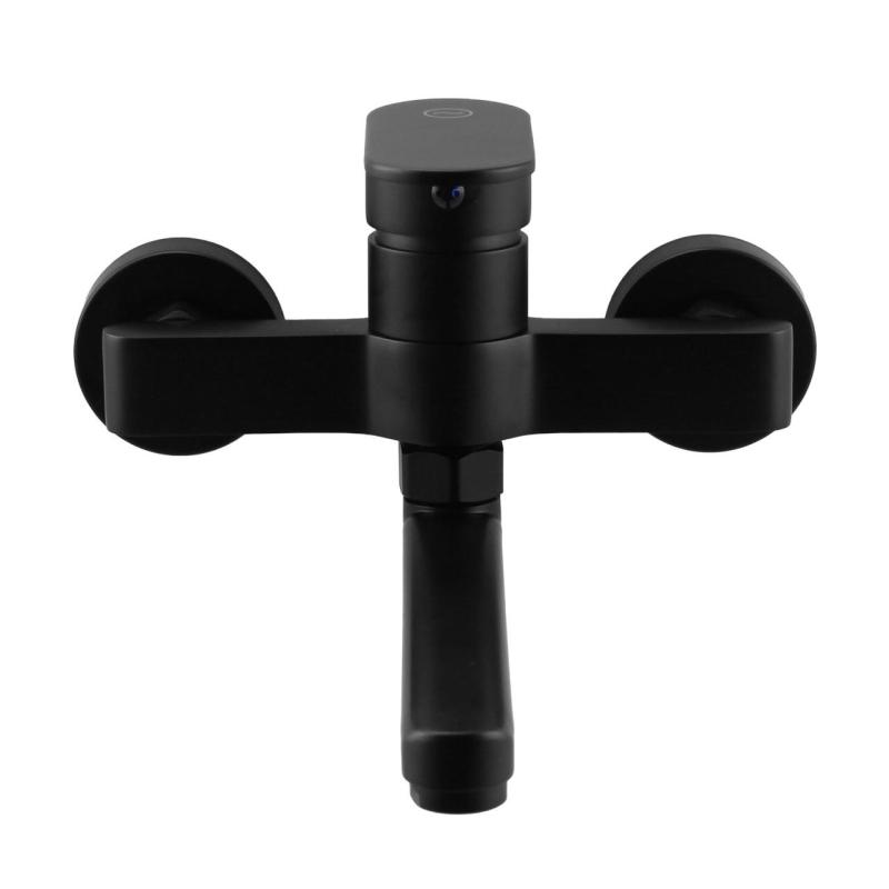 Aquanello Casa Enkelt håndtag køkkenvægarmatur sort med udløb 15 cm BL-1415-CS