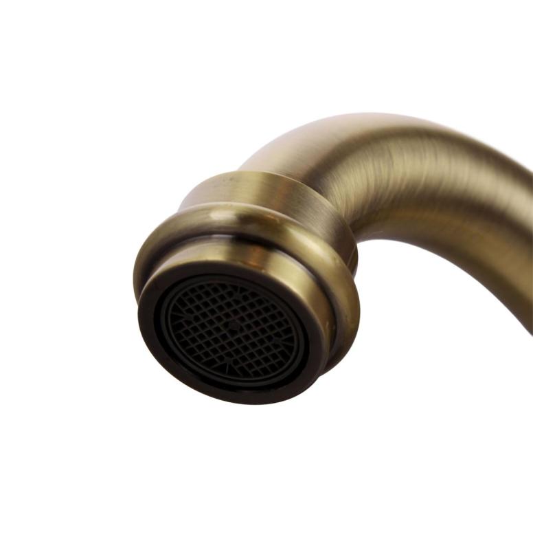 Aquanello Heritage Ascot Klassisk køkken Nostalgisk køkkenarmatur i bronze med vinklet udløb BN-4002-HA