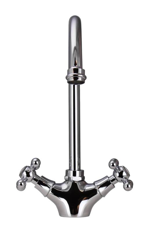 Aquanello Heritage Ascot Klassisk køkken Nostalgisk køkkenarmatur i krom med rund udløb CR-4003-HA