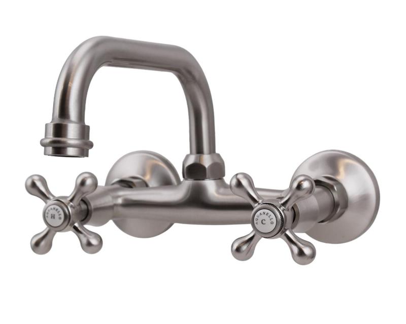 Aquanello Heritage Ascot Klassisk køkkenvæghane med udløb i rustfrit stål NB-4110-HA