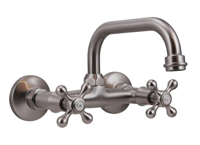 Aquanello Heritage Ascot Klassisk køkkenvæghane med udløb i rustfrit stål NB-4110-HA