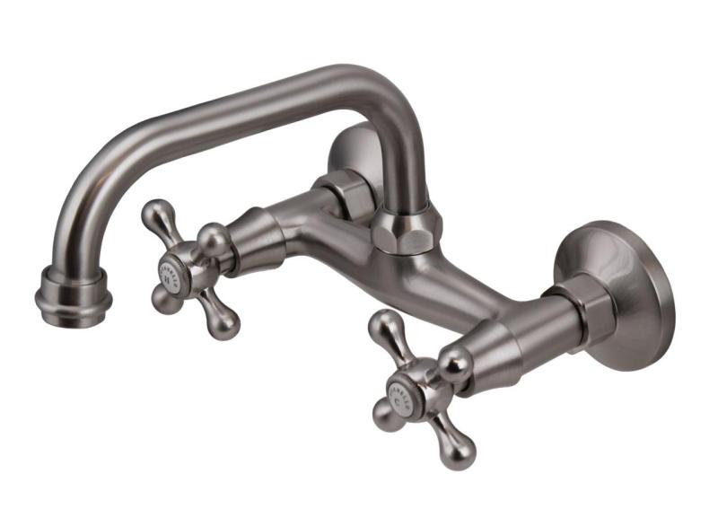 Aquanello Heritage Ascot Klassisk køkkenvæghane med udløb i rustfrit stål NB-4110-HA