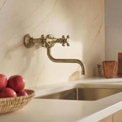 Aquanello Heritage Ascot Klassisk køkkenvægarmatur  Bronze BN-4111-HA