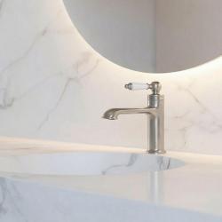 Aquanello Heritage Manor Klassisk nostalgisk håndvaskarmatur i rustfrit stål NB-1001-HM