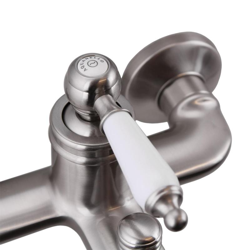 Aquanello Heritage Manor Klassisk badekararmatur i rustfrit stål NB-3001-HM