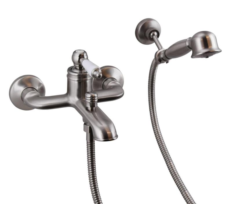 Aquanello Heritage Manor Klassisk badekararmatur i rustfrit stål NB-3001-HM