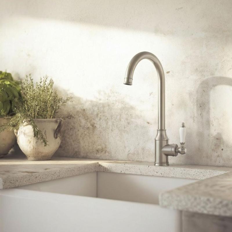 Aquanello Heritage Manor Klassisk køkken Nostalgisk køkkenarmatur i rustfrit stål NB-9001-HM