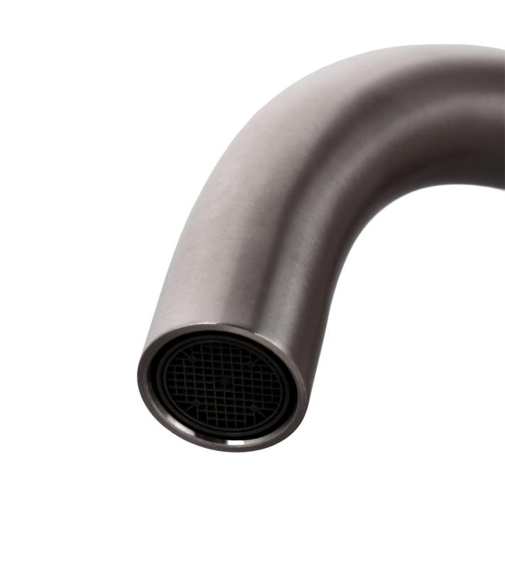 Aquanello Forma Massiv rustfri stål etgrebs køkkenarmatur med rund udløb SS-1002-FM