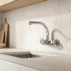 Aquanello Casa Køkkenvægkran med overudløb Krom CR-1003-CS