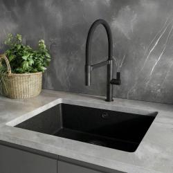 Ausmann Alira Black Kitchen Faucet with Flexible Spout 1208972565