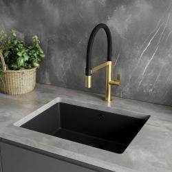 Ausmann Alira Gold Kitchen Faucet with Flexible Spout 1208972566