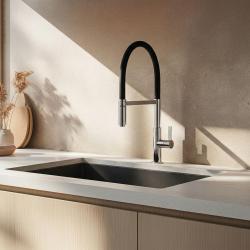 Ausmann Lavea Krom Køkkenhane med Drejelig og Fleksibel Udløb 1208972568