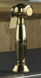 PB Nostalgisk udtrækkelig køkkenhåndbruser i klassisk messing, naturfarve