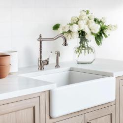 PB Nostalgisk udtrækkelig køkkenhåndbruser i klassisk rustfrit stål