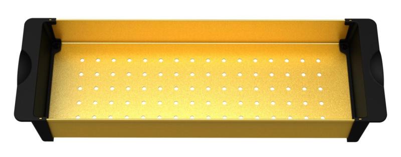 Pure.Sink Prestige indsatsbakke til vask, guld  PPGCL40-60