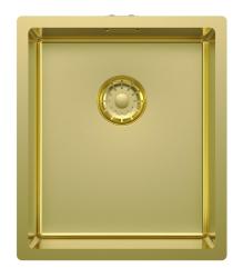 Pure.Sink Comfort PVD-guldvask 34 x 40 cm, til undermontering, planmontering og påmontering PCM3440-60
