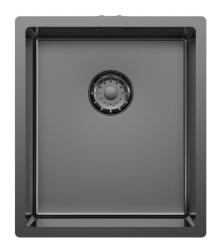 Pure.Sink Comfort PVD Gun Metal vask 34x40 cm til undermontering, planmontering og påmontering PCM3440-61