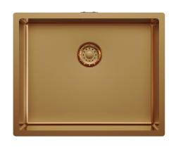 Pure.Sink Comfort PVD-belagt kobbervask 50 x 40 cm, 10 mm radius, til undermontering, planmontering og påmontering PCM5040-62