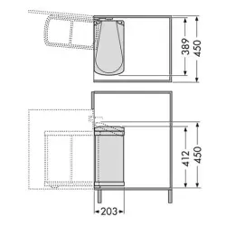 Affaldsspand Hailo uno 3418.10
