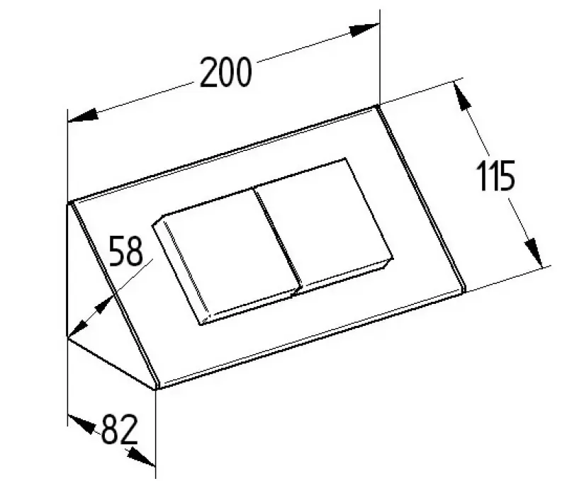 Stikkontakt med 2 stikdåser udstyret med klapdæksler jord ST3900ST