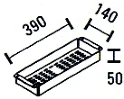 ABK RVS Restbak indsatsbak restebakke BAR14 KS01014001